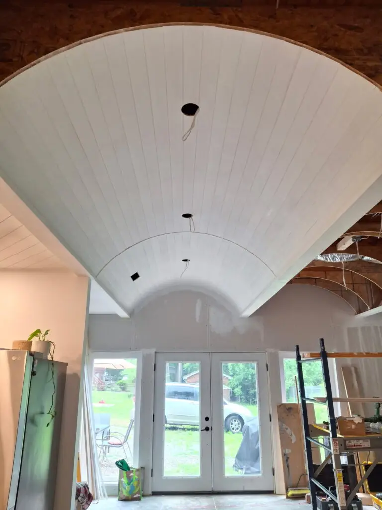 Barreled Ceiling Installation in Greenville — Augusta Road