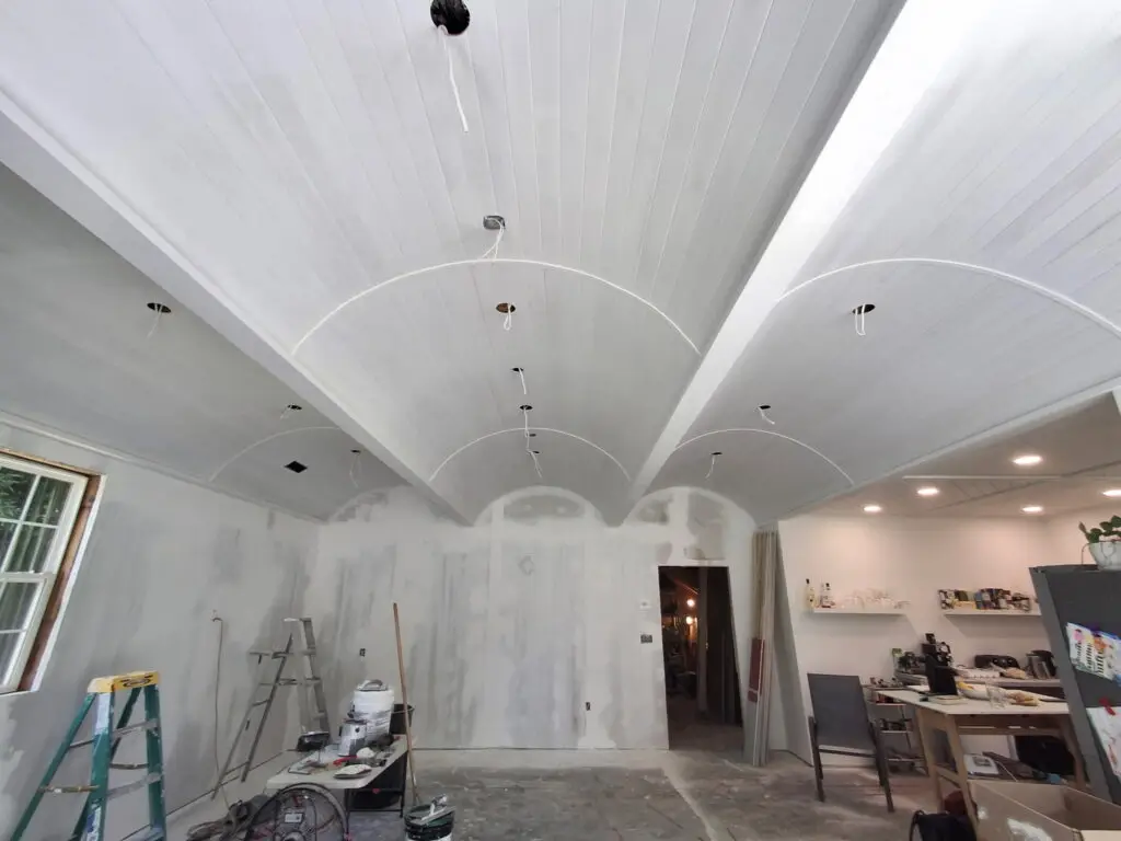 Barreled Ceiling Installation in Greenville — barreled ceiling installation