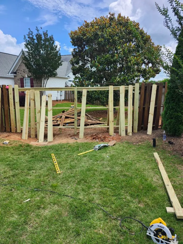Fence Repair and Staining in Greenville — fence repair and staining
