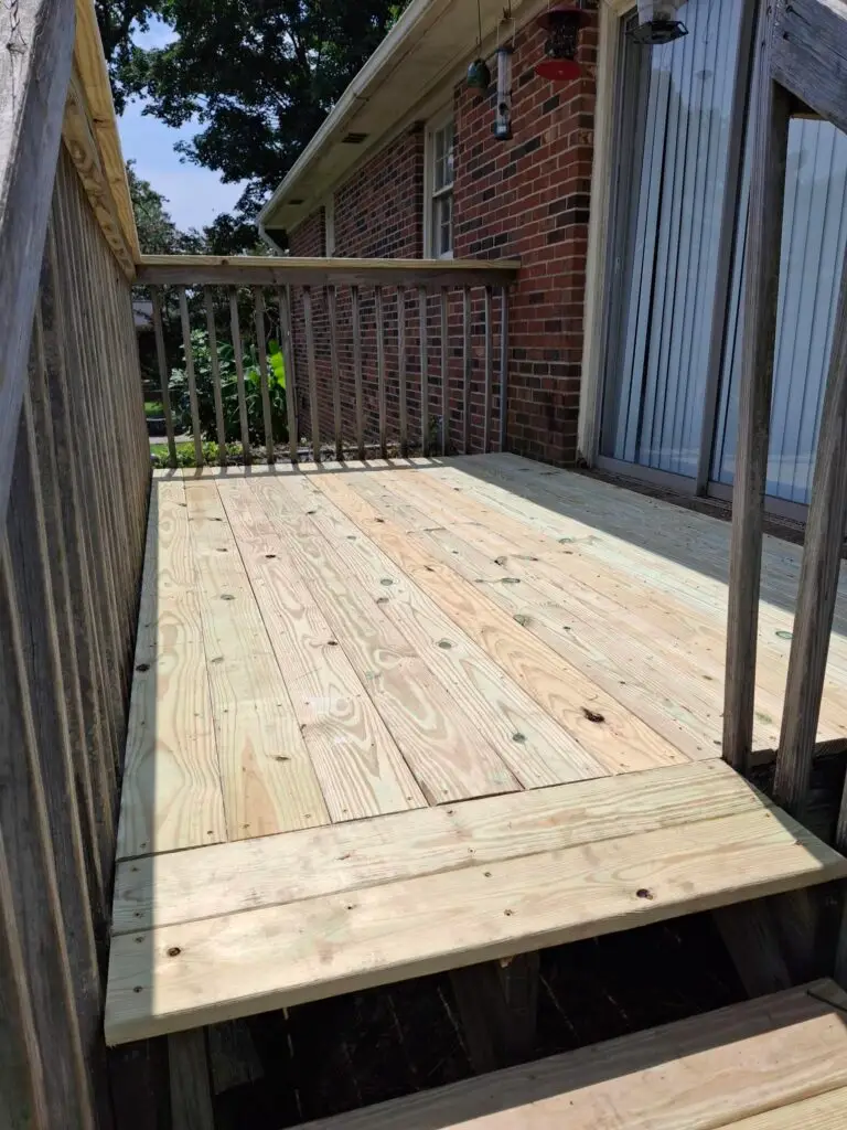 Deck Board Replacement in Greenville — deck top board replacement