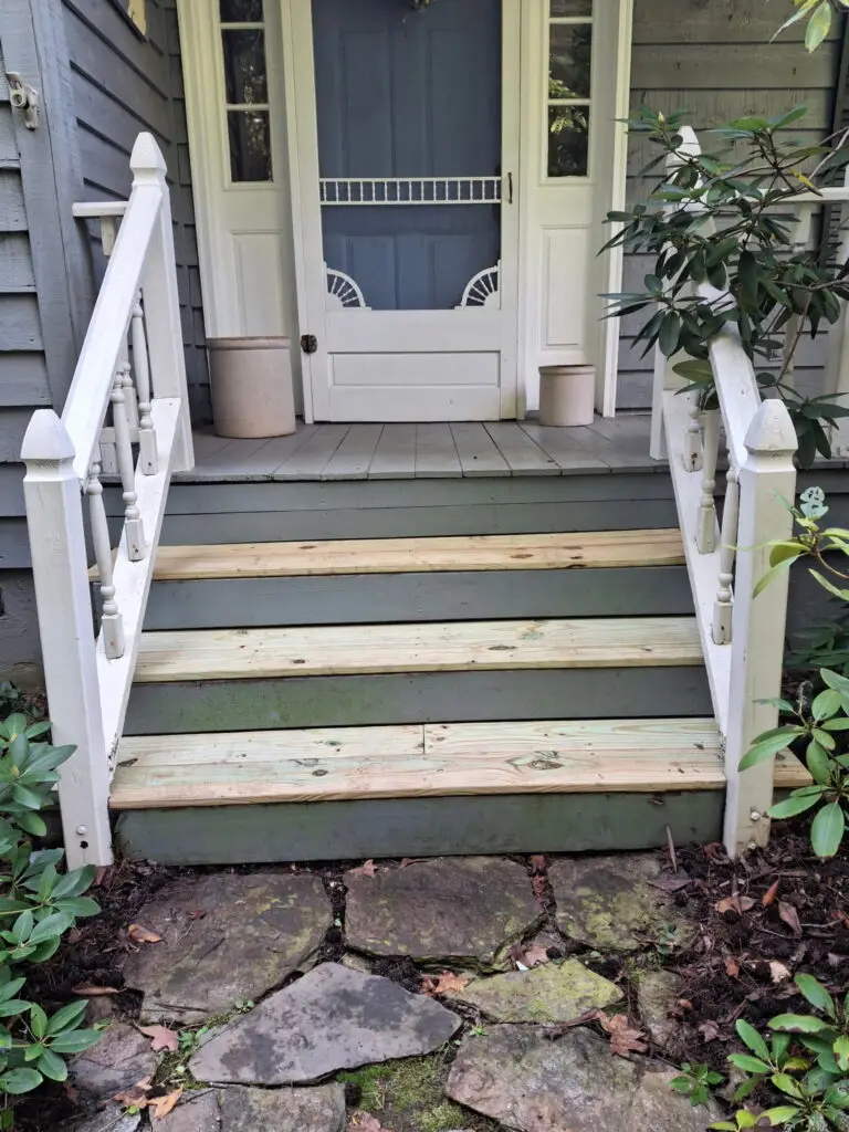 Porch Step Repair in Greenville — deck repair
