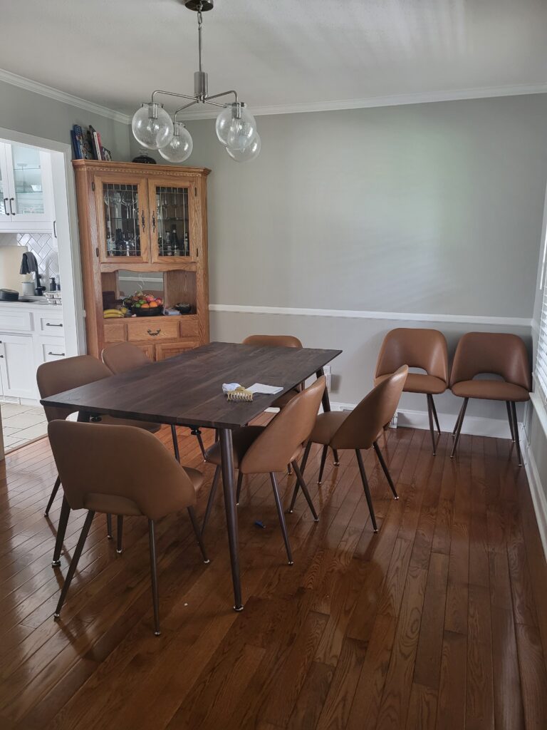 Feature Wall Installation and Painting in Greenville — drywall repair