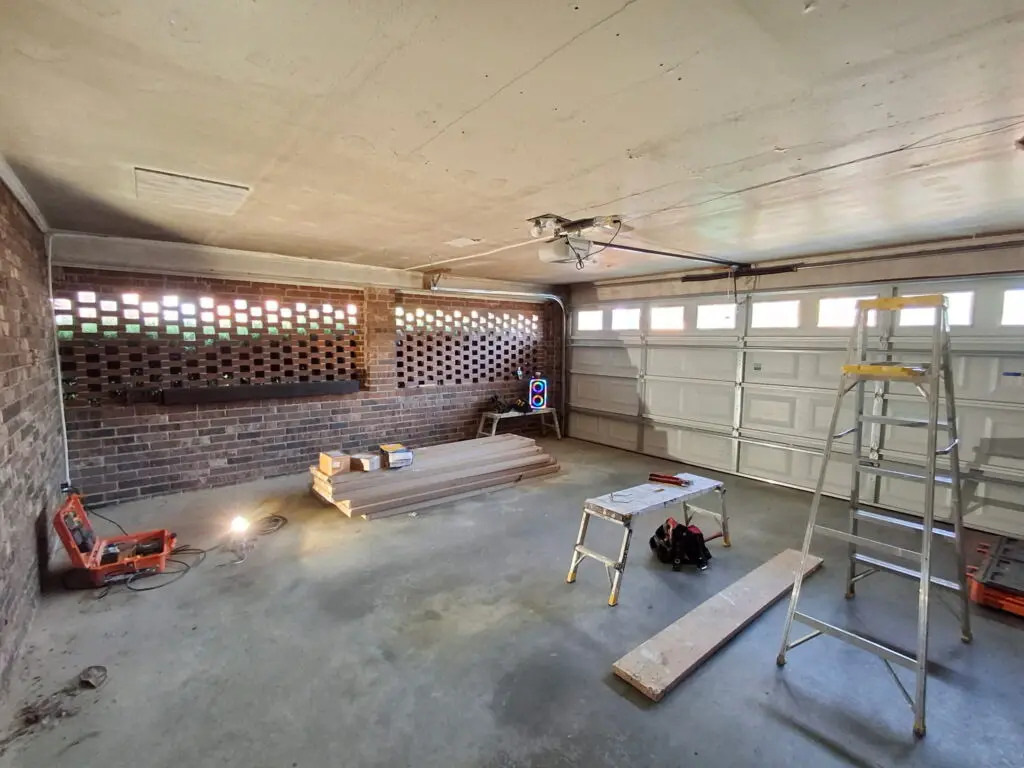 Garage Floor Painting & Ceiling Panel Installation in Greenville — garage floor epoxy