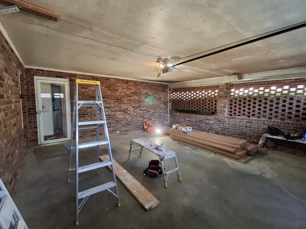 Garage Floor Painting & Ceiling Panel Installation in Greenville — garage floor painting