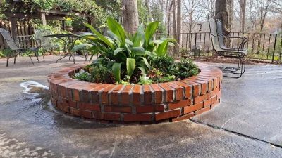 Brick Planter-landscaping-outdoorlivingspaces-goodButSmall